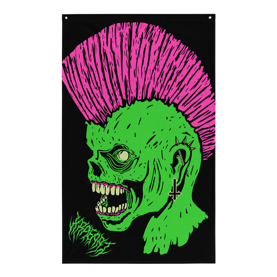 PUNK IS UNDEAD Tapestry (Green Variant)