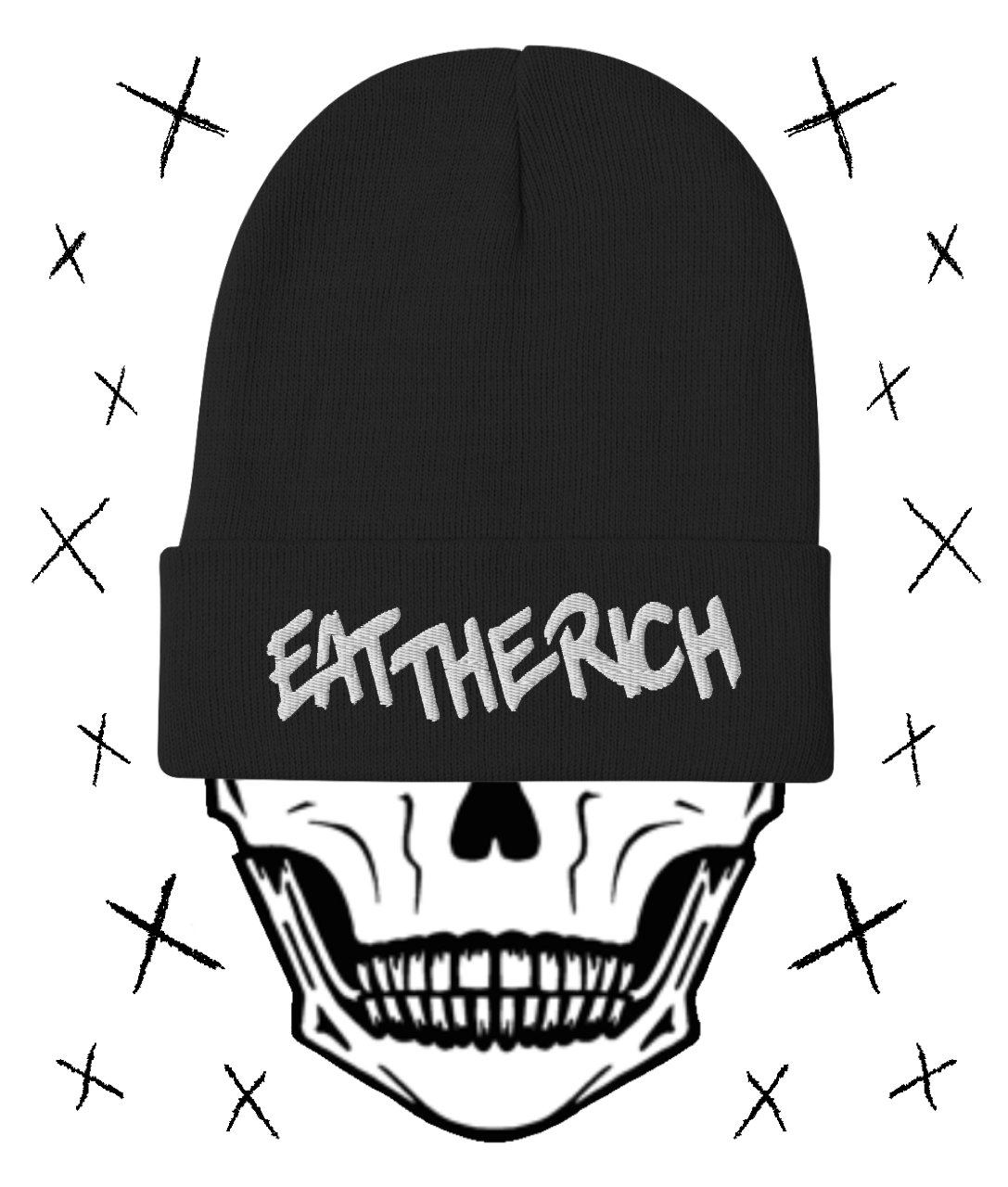 EAT THE RICH Embroidered Beanie