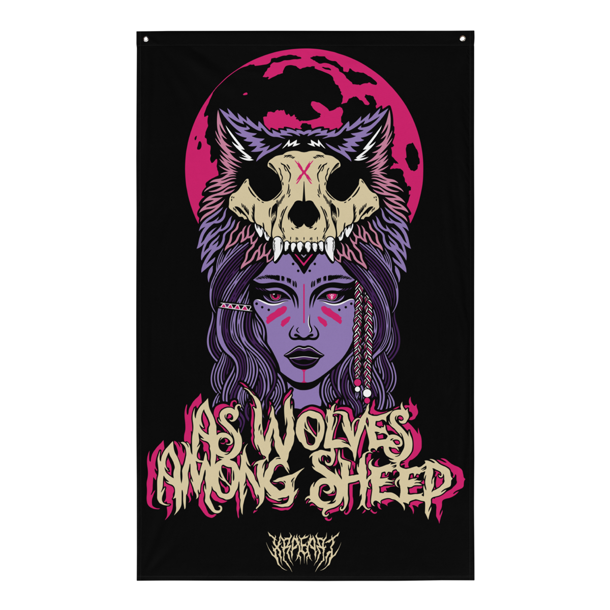 AS WOLVES AMONG SHEEP Tapestry (Purple Variant)