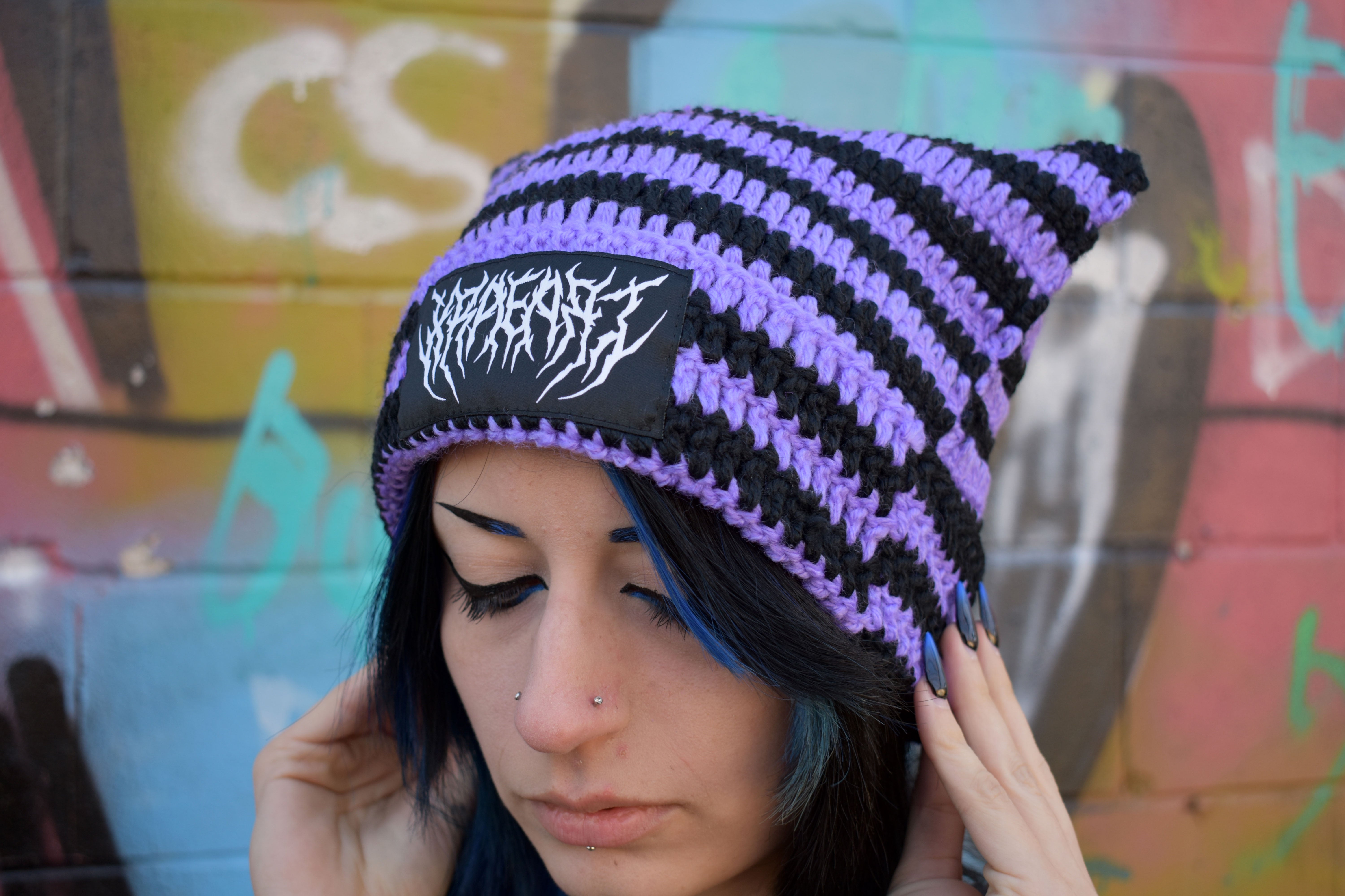 Y2K Cat Ear Knit Beanie – XRAEART CLOTHING