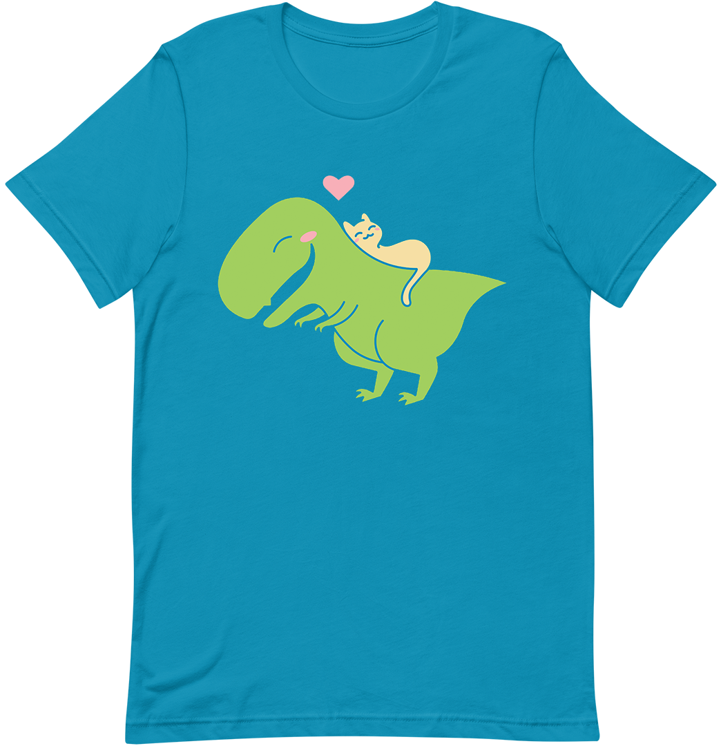 CUDDLY CAT + DINO T-Shirt