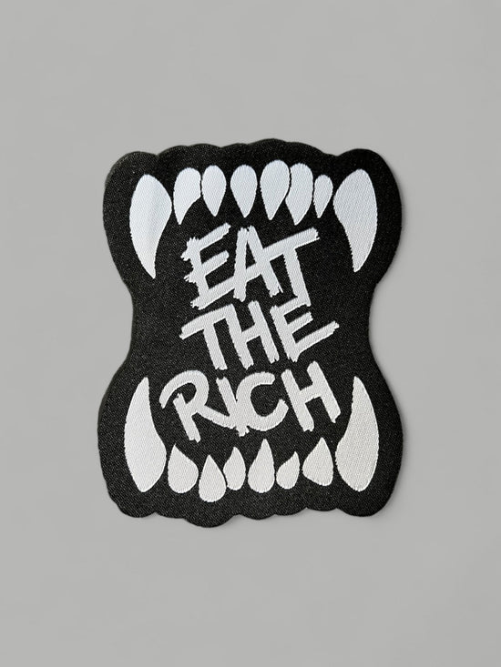 EAT THE RICH Woven Patch