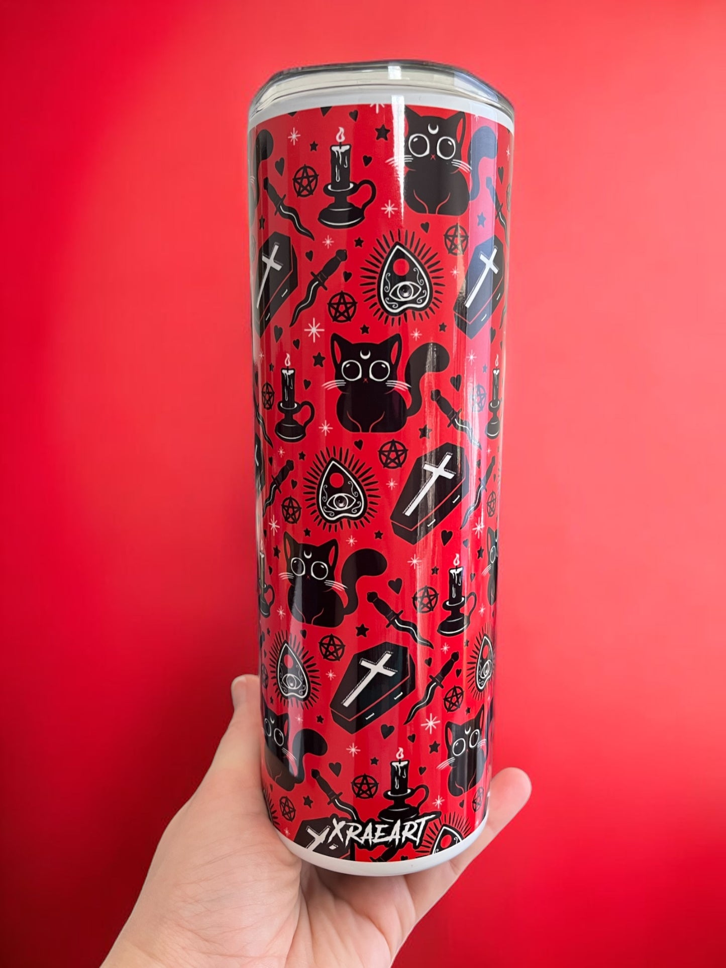 HEX KITTEN 20oz Tumbler (Red)