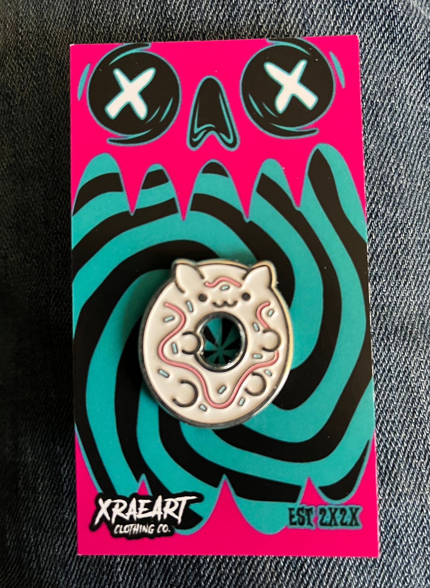 DONUT CAT Enamel Pin