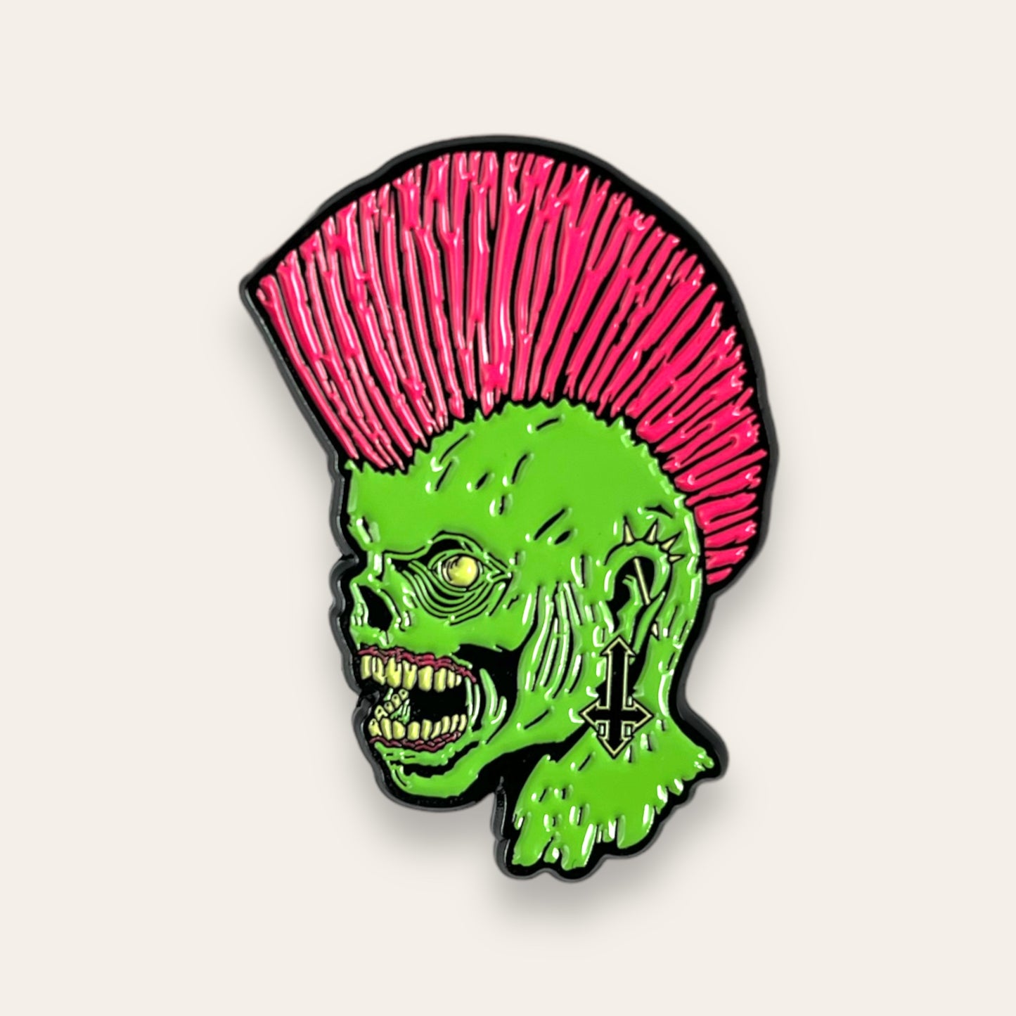 Punk Is Undead Zombie Enamel Pin
