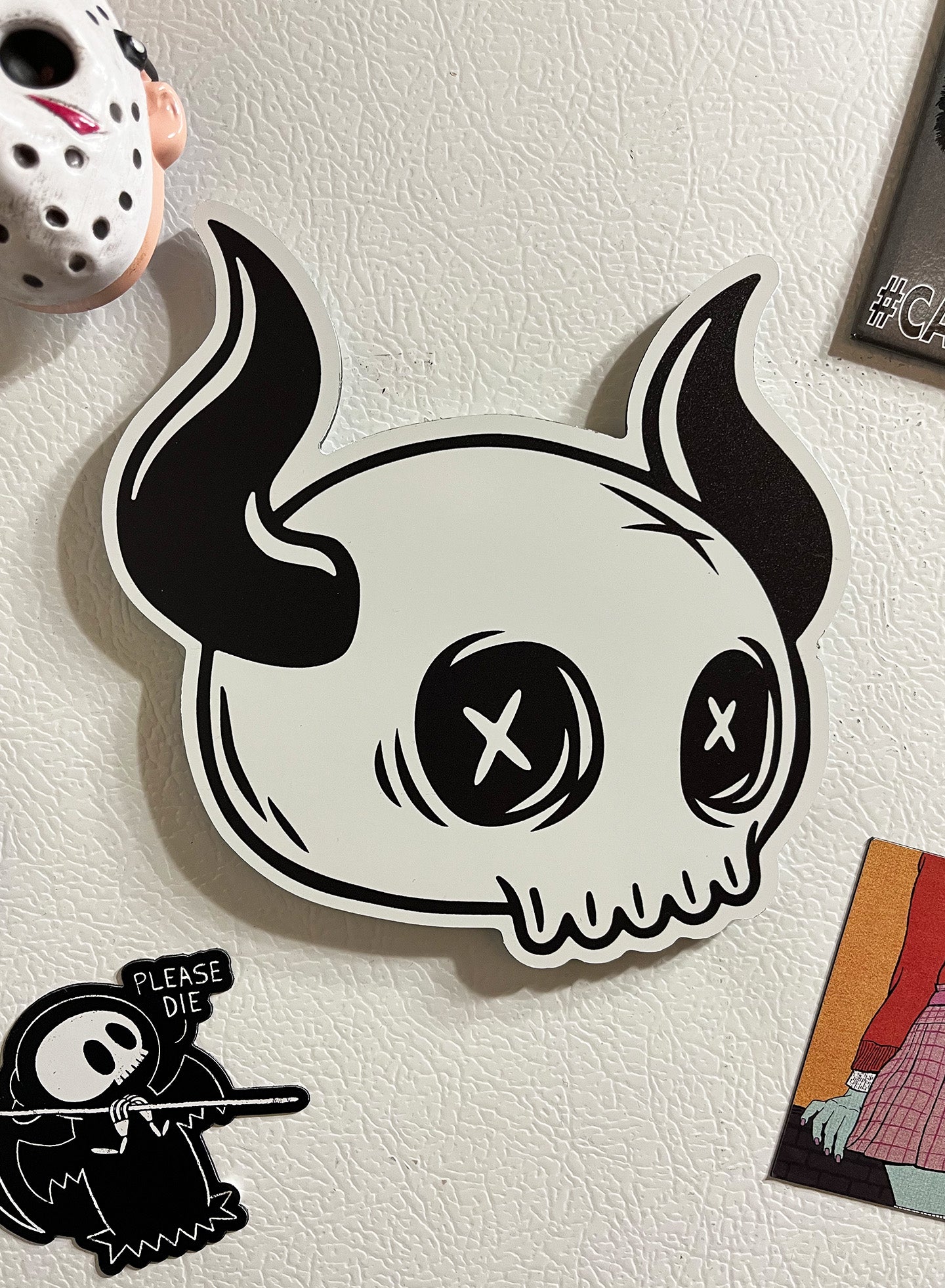 Load image into Gallery viewer, SKULL LOGO BIG ASS MAGNET

