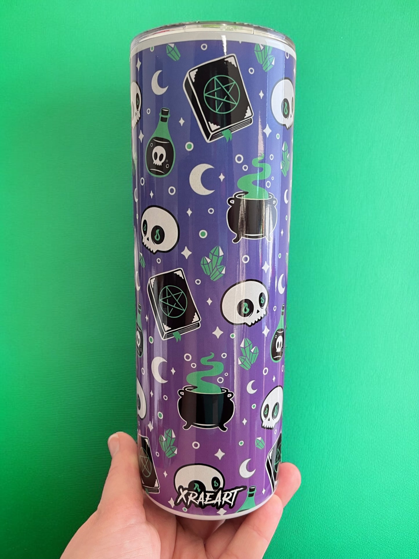 TOIL N TROUBLE 20oz Tumbler (Ombre Purple)
