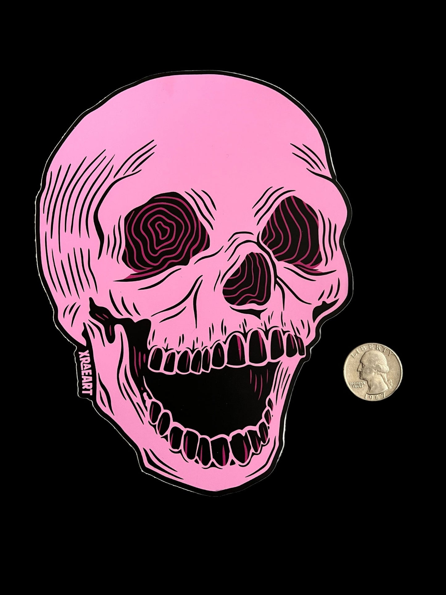 X-RAY VISION Skull Sticker (7-inch)