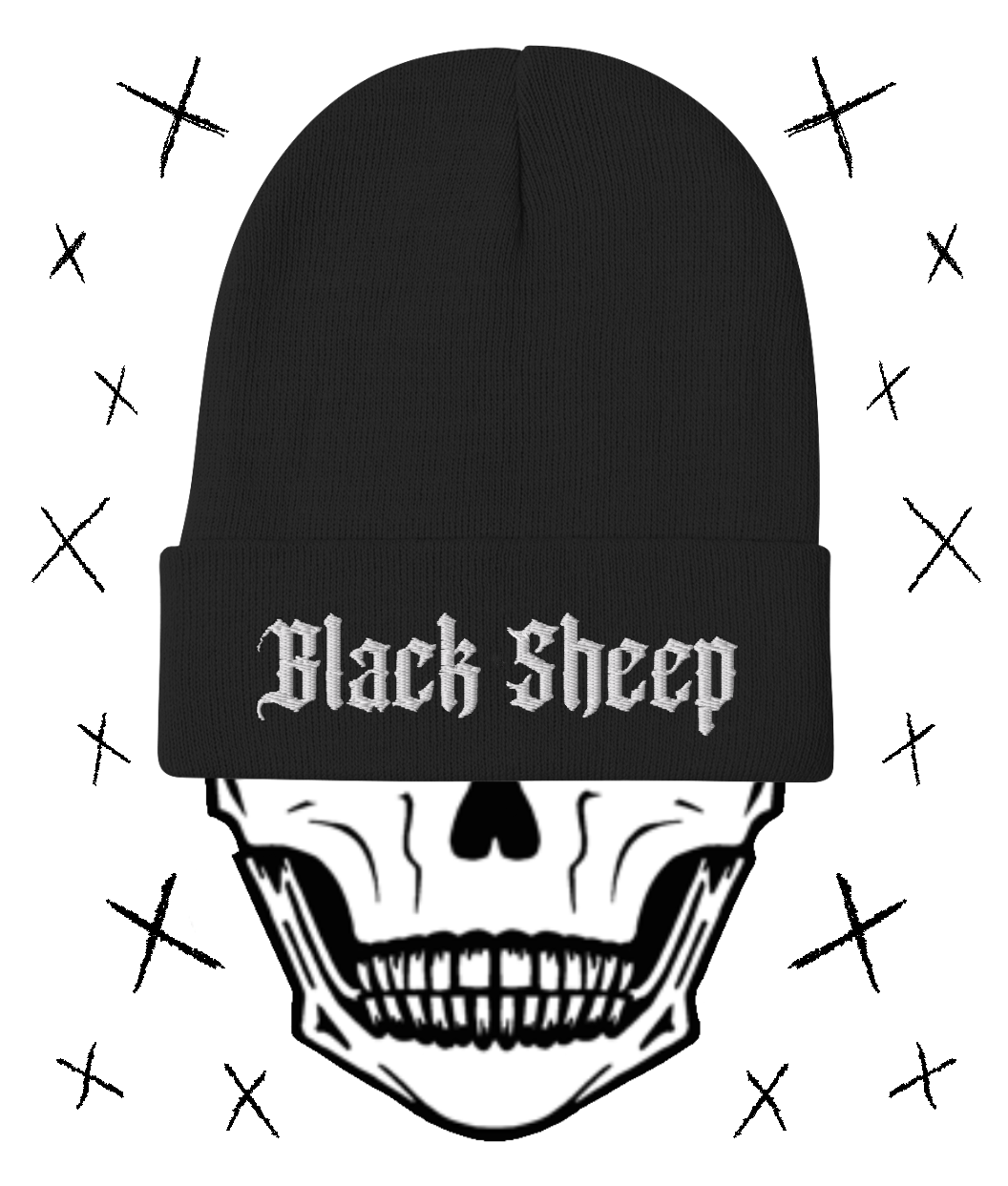 BLACK SHEEP Embroidered Beanie