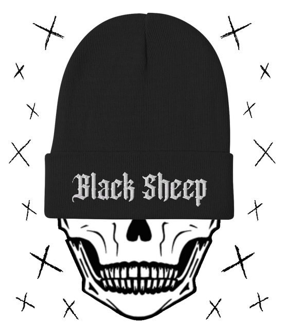 BLACK SHEEP Embroidered Beanie