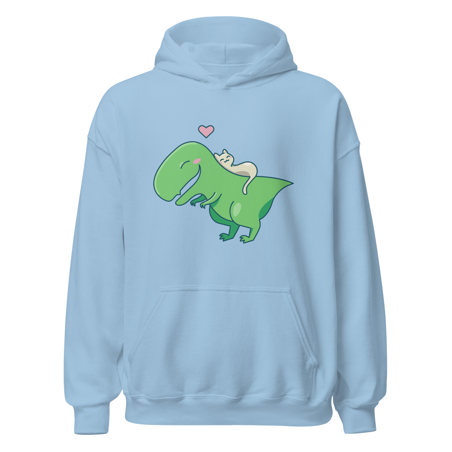 CUDDLY CAT + DINO Hoodie Pullover