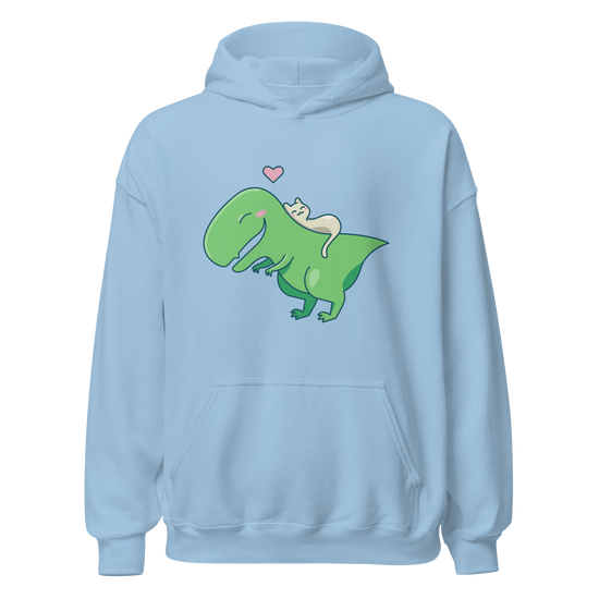 CUDDLY CAT + DINO Hoodie Pullover