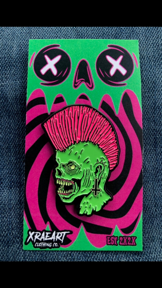 Punk Is Undead Zombie Enamel Pin