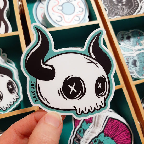 Load image into Gallery viewer, LOGO SKULL Sticker
