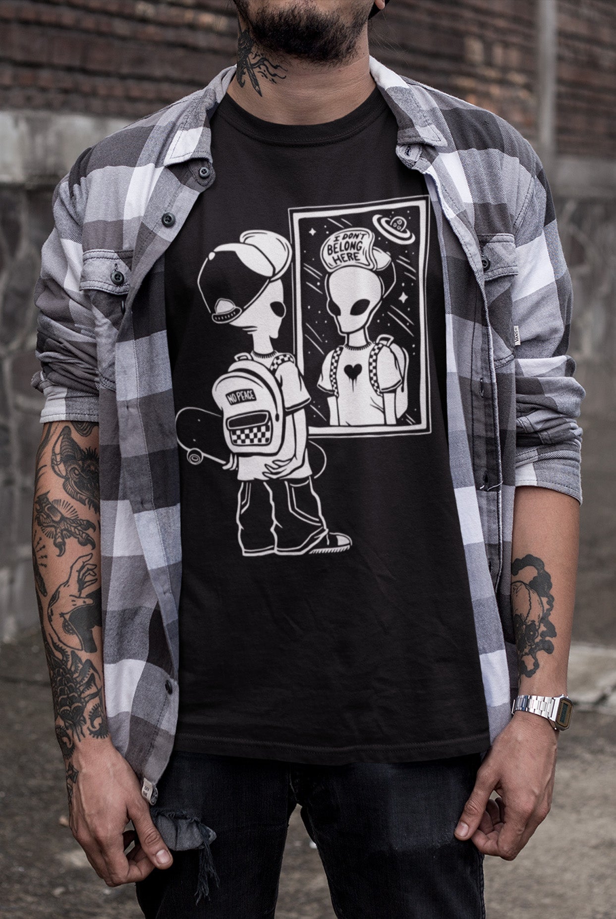 LOST IN SPACE T-Shirt (B&W Variant)
