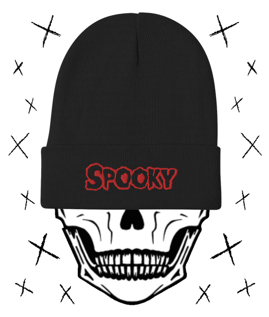 Load image into Gallery viewer, SPOOKY Embroidered Beanie
