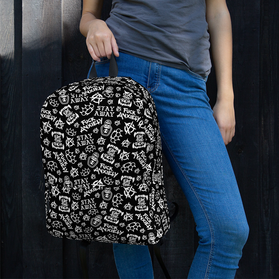 PUNK PATCH Pattern Backpack