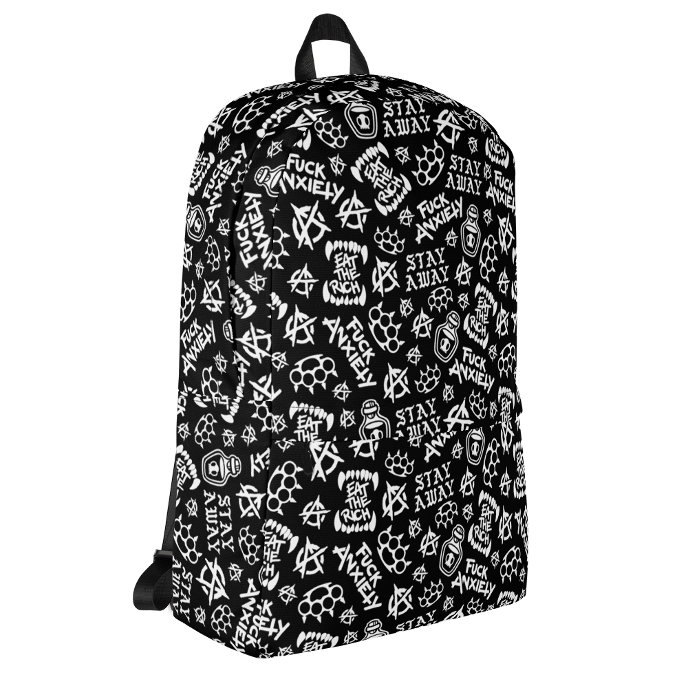 PUNK PATCH Pattern Backpack