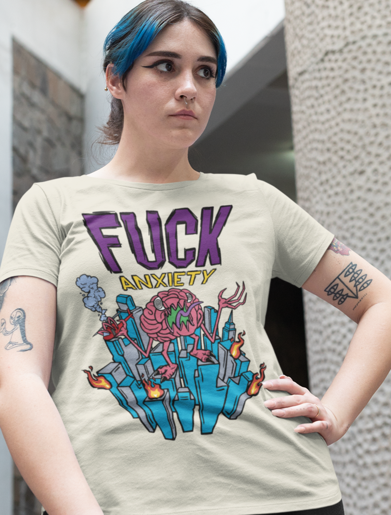 Load image into Gallery viewer, FUCK ANXIETY T-Shirt
