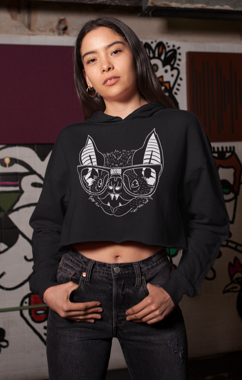 BAT DORK Crop Hoodie